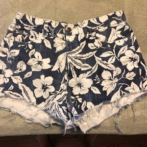 one of a kind vintage high waisted denim shorts